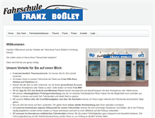 Tablet Screenshot of fahrschule-bosslet.de